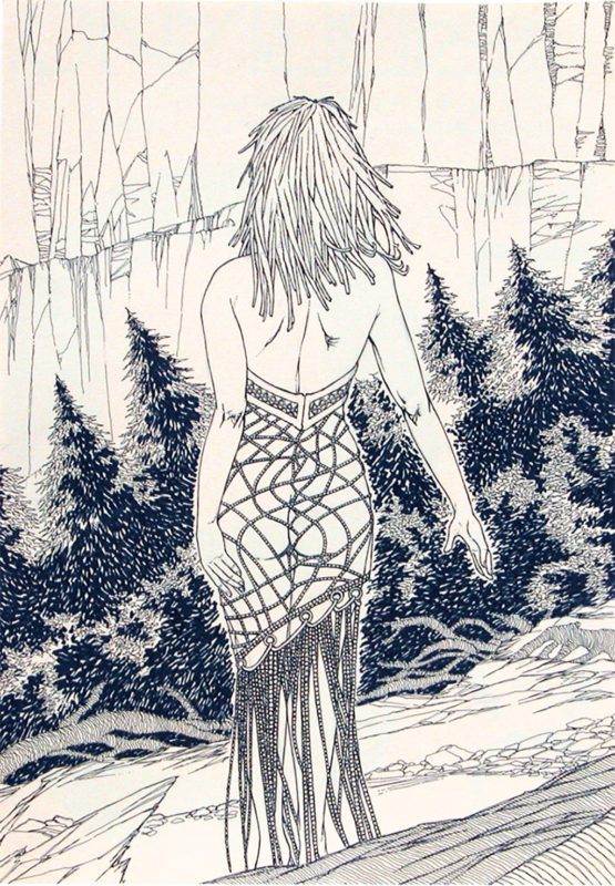 Donna di spalle